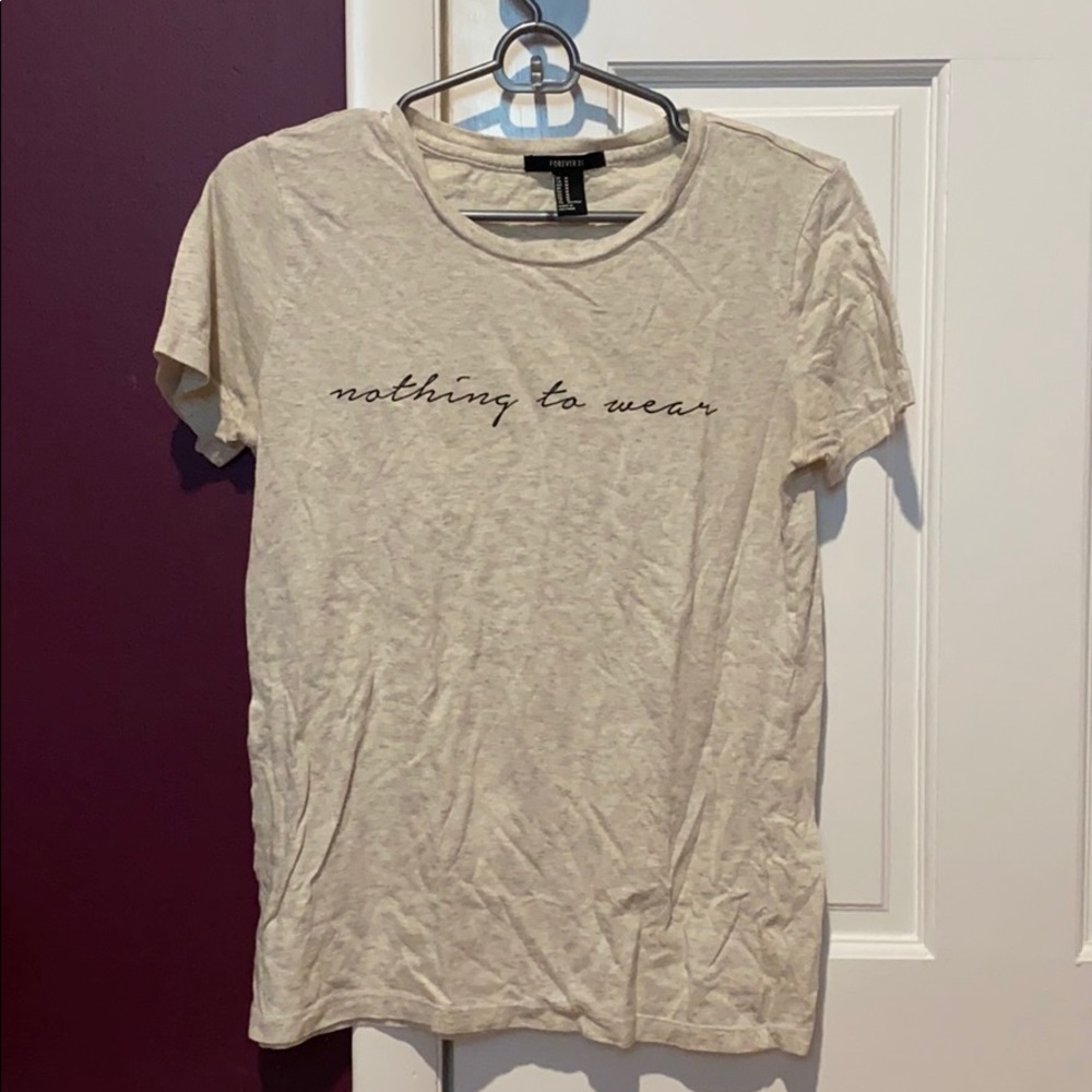 Gray t-shirt